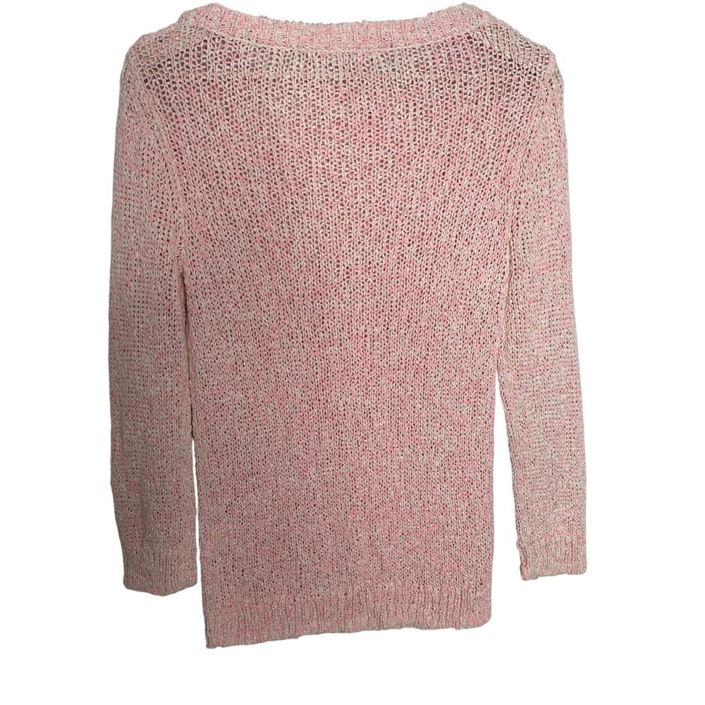 Rebecca Taylor Pink Knit Sweater Women's Size S Long Sleeve Round Neck Casual - Picture 2 of 6